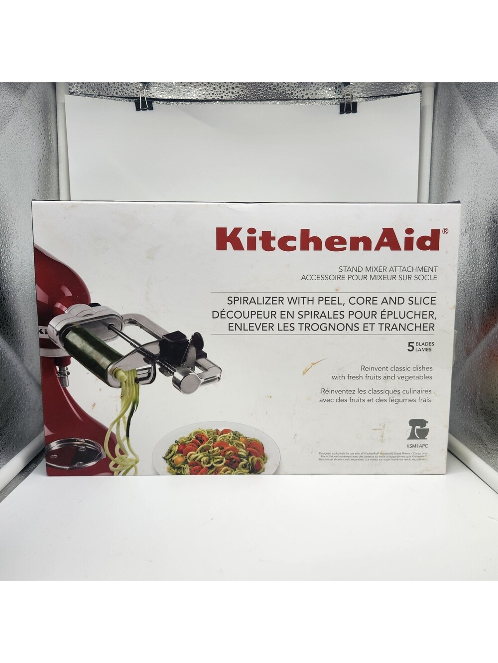 KitchenAid KSM1APC Spiralizer Attachment Complete Peel Core Slice